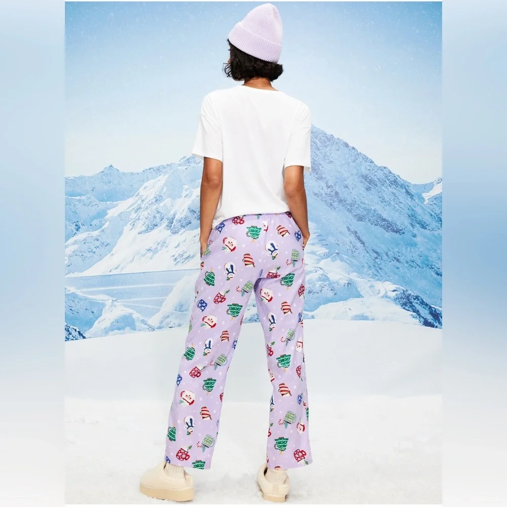 🆕 Old Navy Women's Mid-Rise Flannel Pajama Bottoms PJ Sleep Pants L 12-14